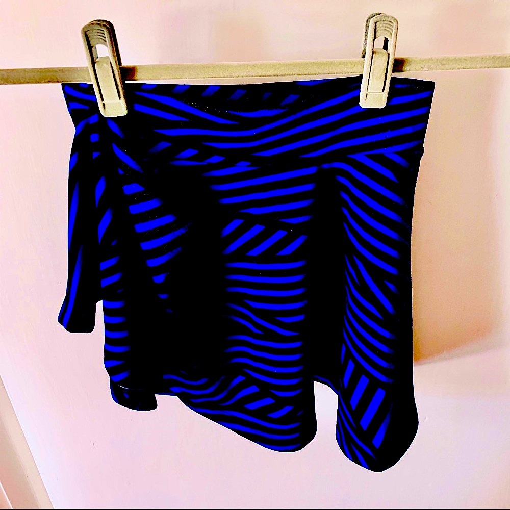 Y2K Bright Blue Micro Skirt!